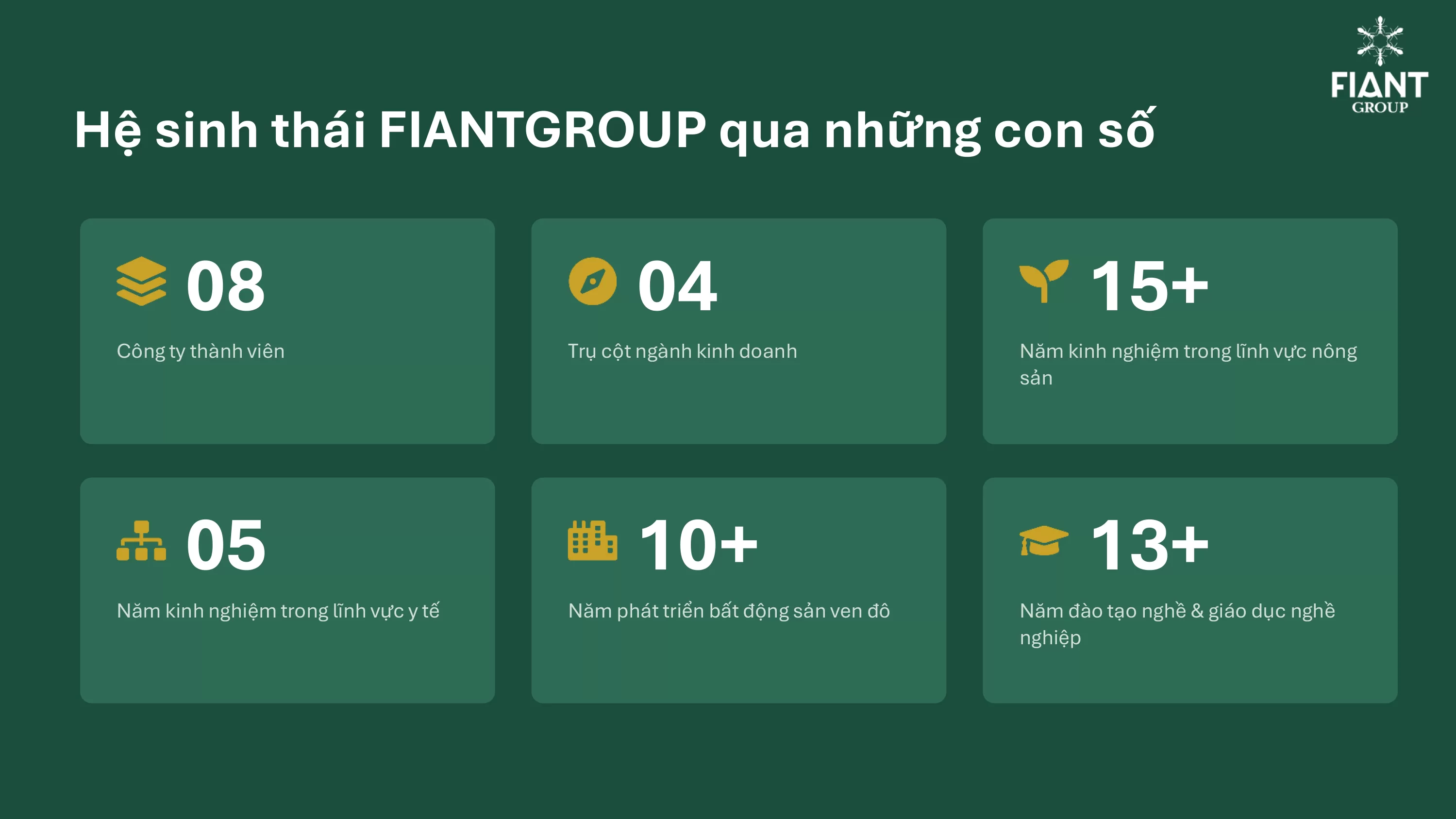 Hệ sinh thái FIANTGROUP qua những con số